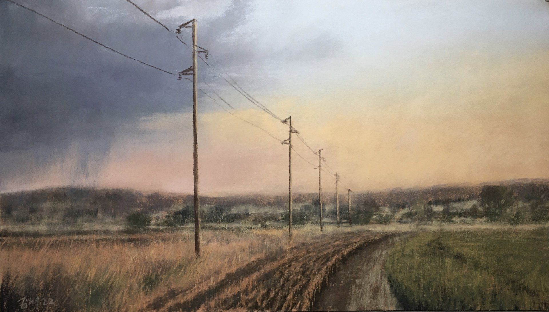 After a dry summer - Pastell, 50x28cm (2022) After a dry summer - Pastell, 50x28cm (2022)