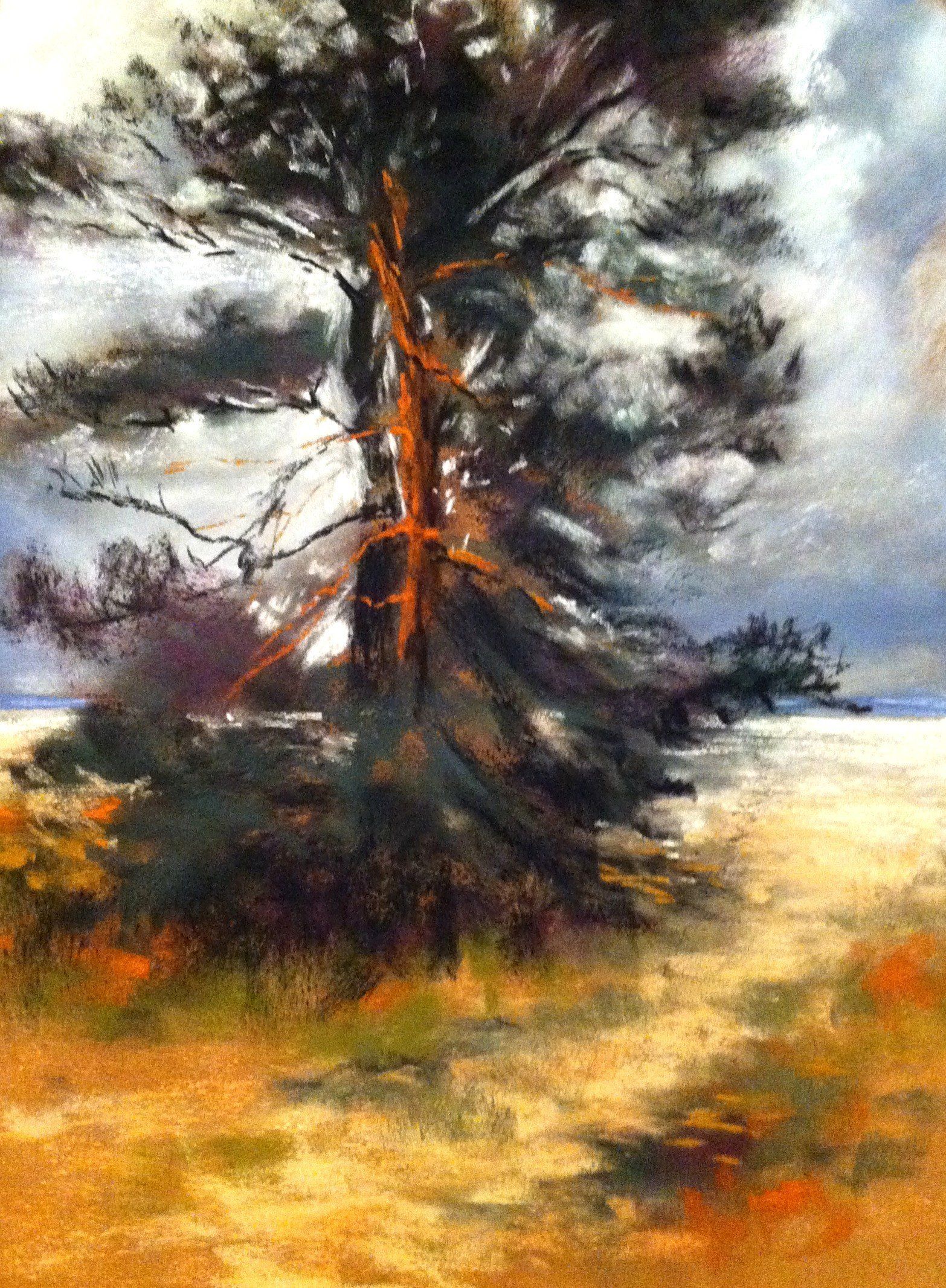 Dem Wind zum Trotz - Pastell, 2014 (40 x 30 cm) Dem Wind zum Trotz - Pastell, 2014 (40 x 30 cm)