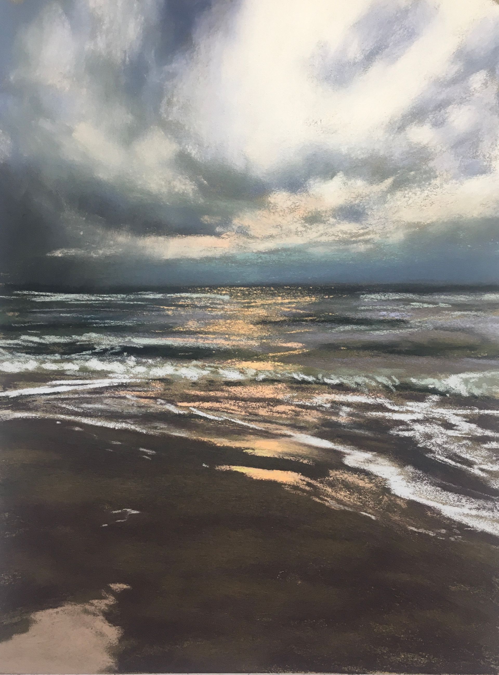 Himmelsdrama auf Amrum - Pastell, 40x30cm (2024) Himmelsdrama auf Amrum - Pastell, 40x30cm (2024)