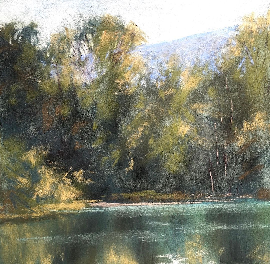 An den Vienenburger Teichen - Pleinair Pastellskizze, 25x25cm (2023) An den Vienenburger Teichen - Pleinair Pastellskizze, 25x25cm (2023)