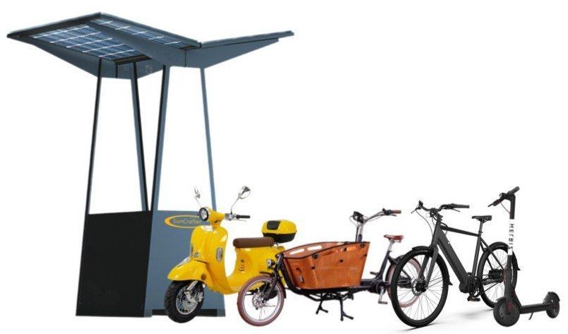SolarBay eBike eScooter Solar Ladestation SolarBay ebike escooter solar ladestation