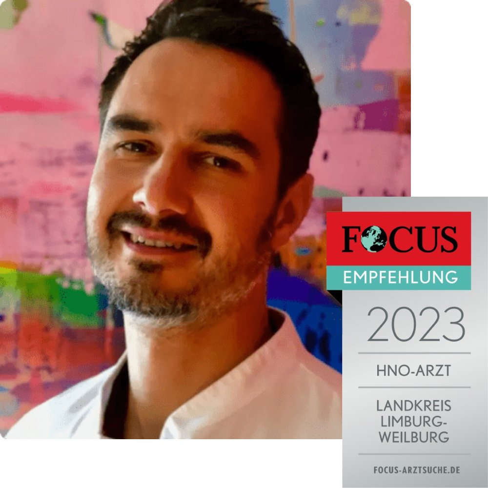 Foto von Dr. med. Daniel Slotosch mit Focus-Siegel