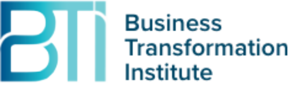 Blue graphic BTI logo for the Business Transformation Institute