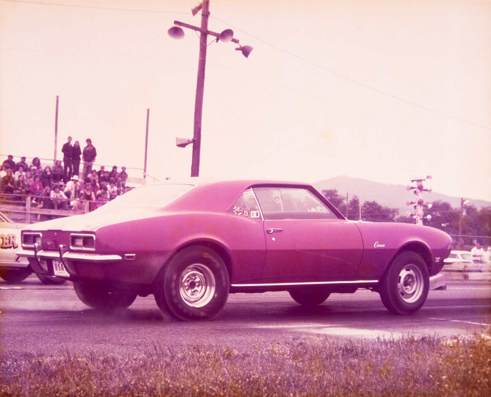 Old discolored historic photo