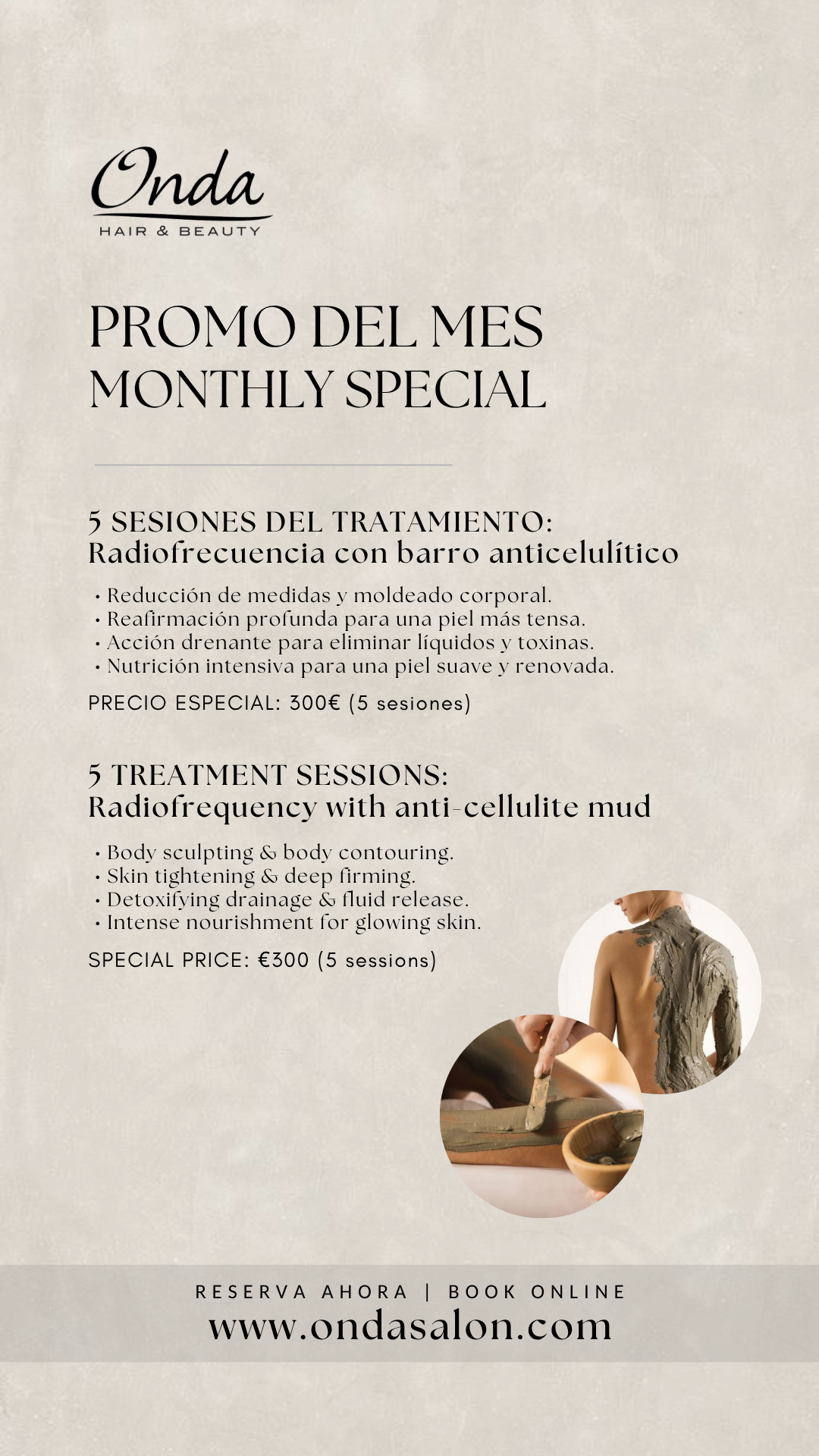 PROMOCIÓN DE ABRIL en Onda Salon Barcelona