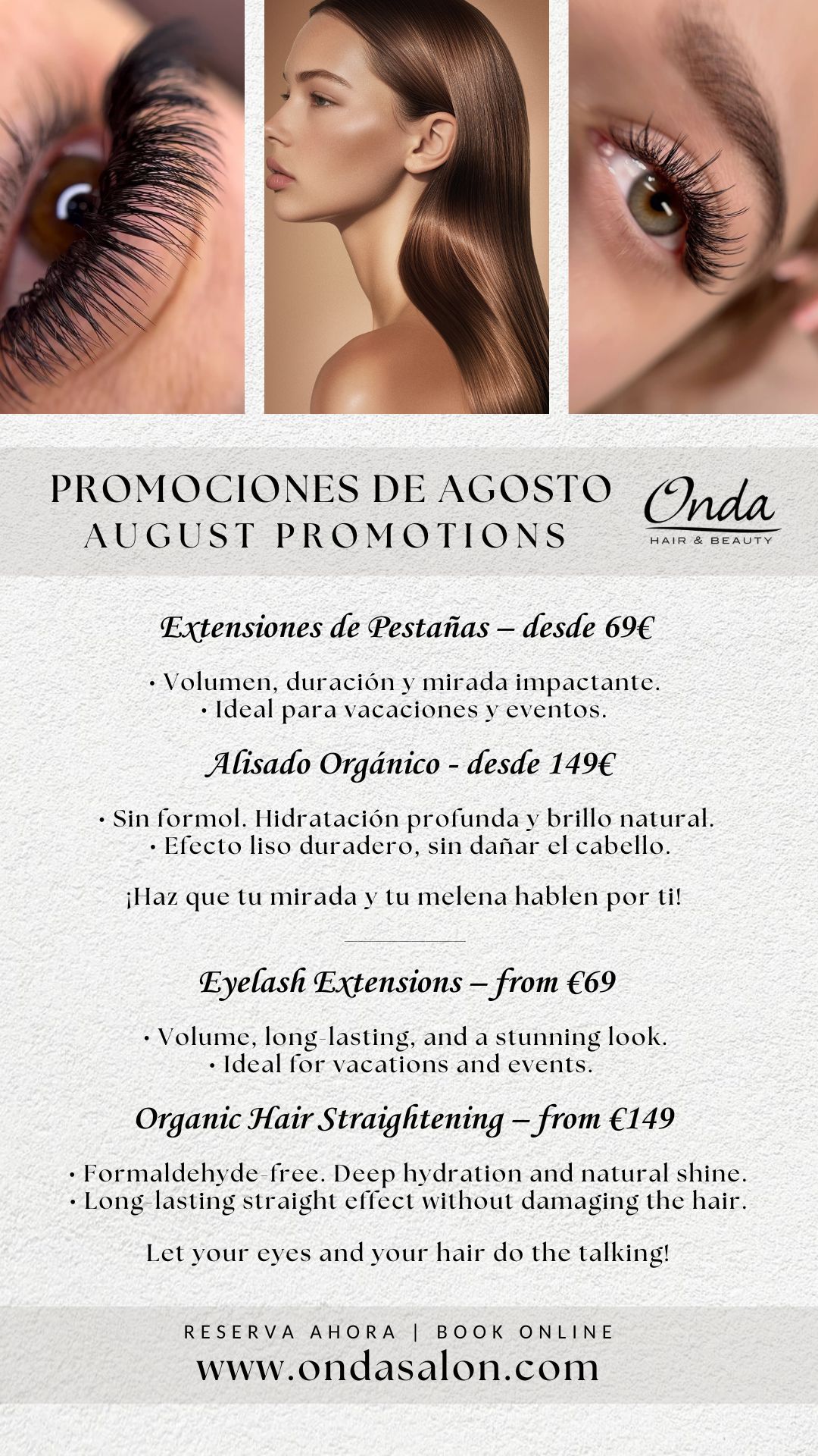 PROMOCIÓN DE ABRIL en Onda Salon Barcelona