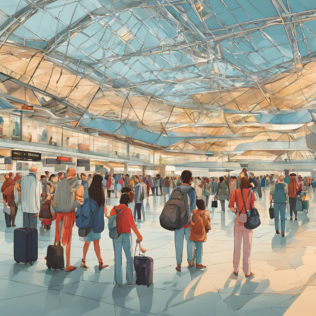 Gente llegando a un aeropuerto, los tipos de arraigo en la nueva ley de extranjeria de españa 2025