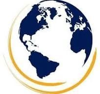 image of globe surrounded by yellow ink