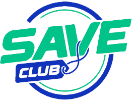 SaveClub rewards program banner promoting online shopping savings
