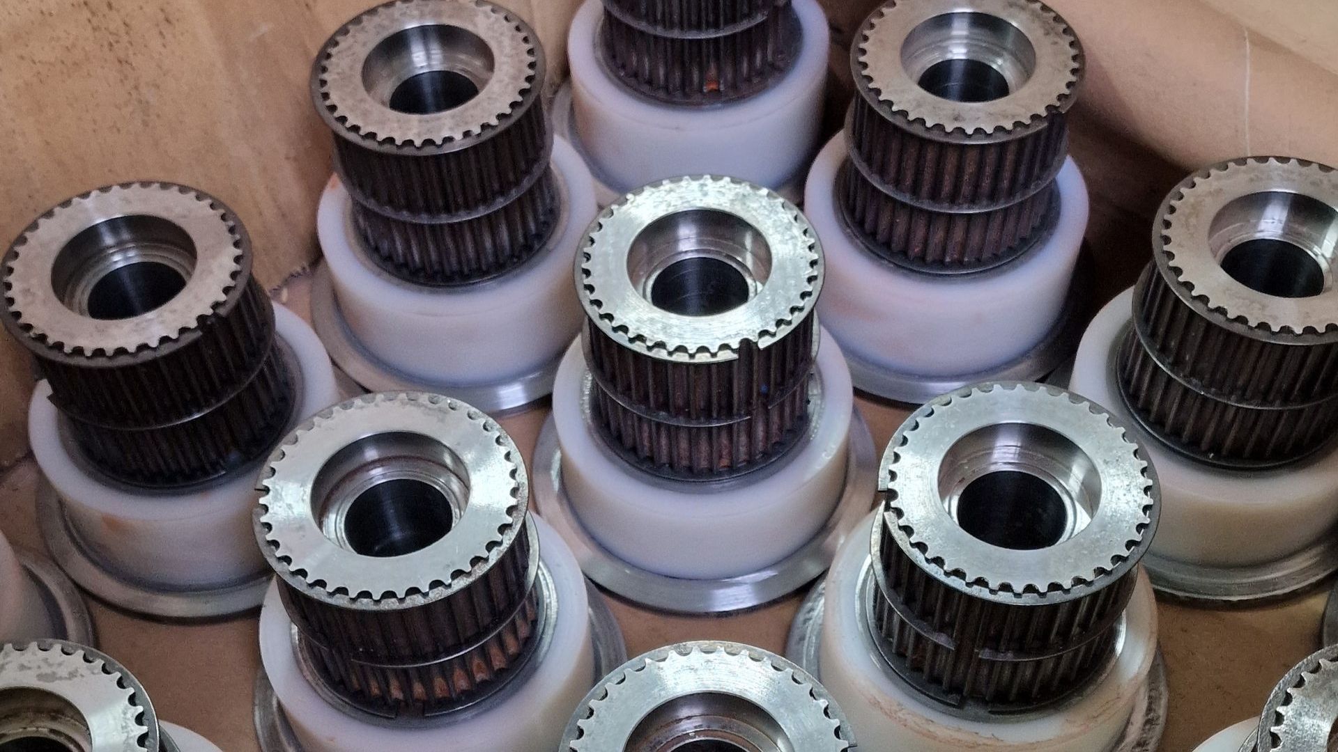 Skid Förderrolle mit VULKOLLAN®! Beschichtung Skid Förderrolle mit VULKOLLAN®! Beschichtung