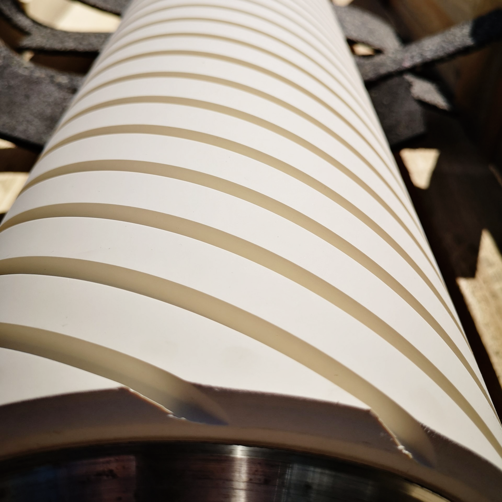 Antriebswalze Breitbandschleifer neu gummiert