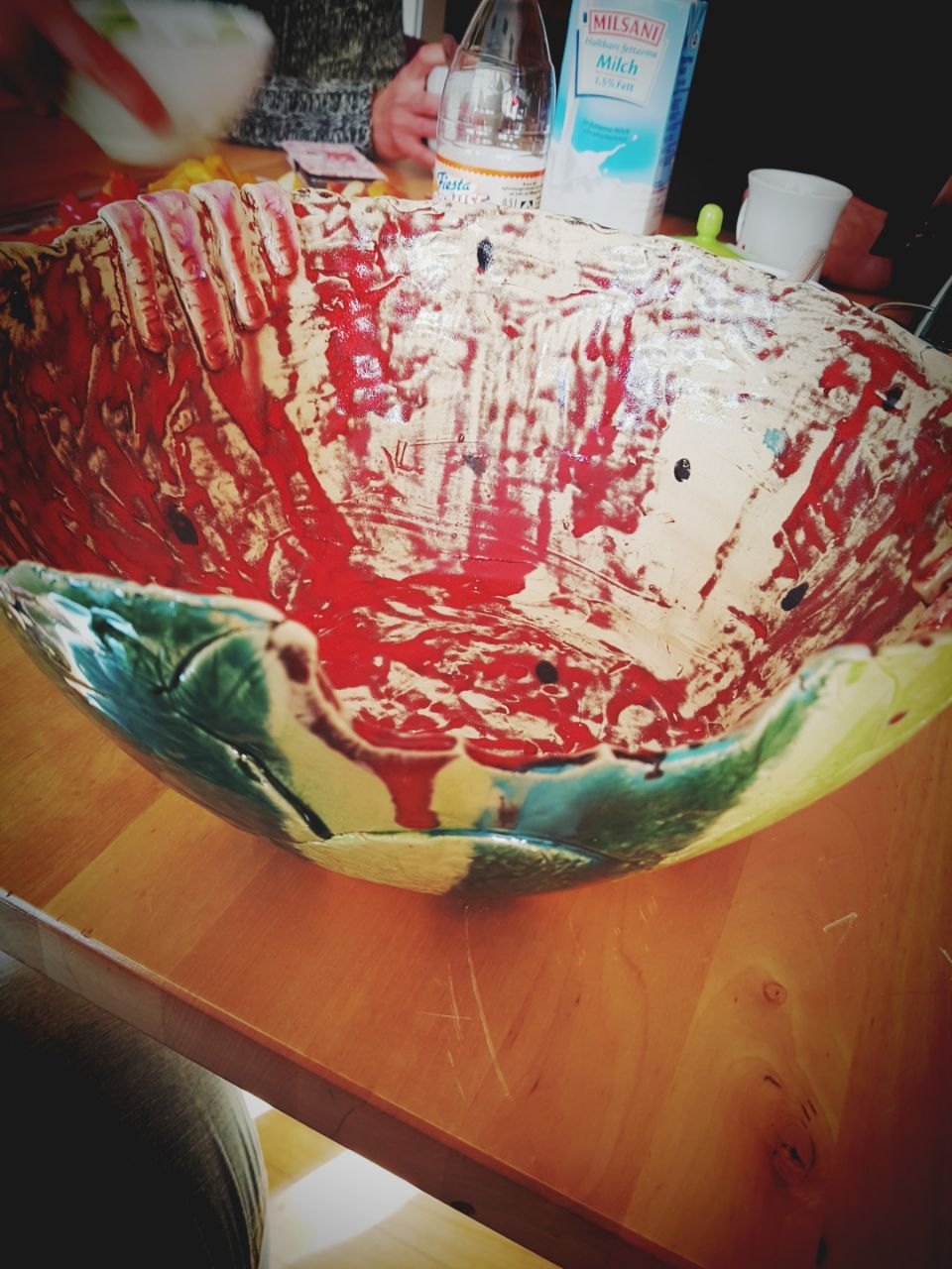 #TöpfernbeiTüpfel #Melonenschüssel #WohatderWurmreingebissen