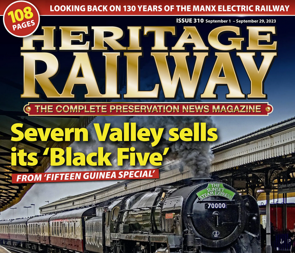 Rowden Mill Station feaures on page 15 article: 'Triumphant rolling stock return to private station on long-closed closed lines' by Robin Jones in issue 310 of the Heritage Railway Magazine.