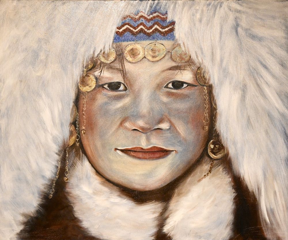 Nenets, Yamal Peninsula, Ural Mountains, Siberia, nach einer Fotografie von Jimmy Nelson 2011, Annette Mewes, 2023