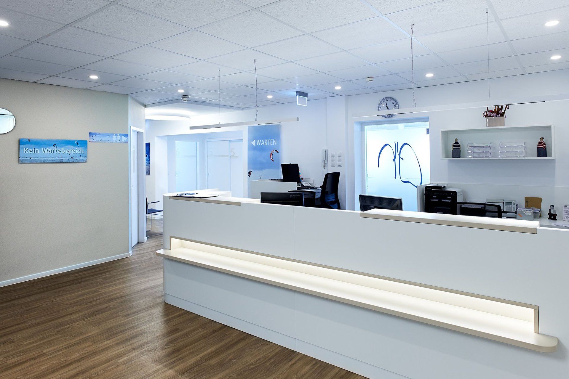 Innenaufnahme Praxis: Anmeldung