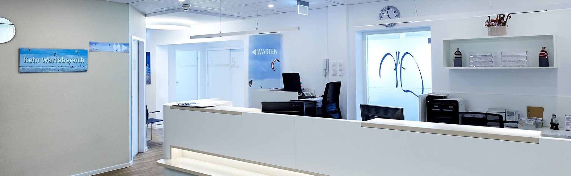Anmeldebereich der Praxis