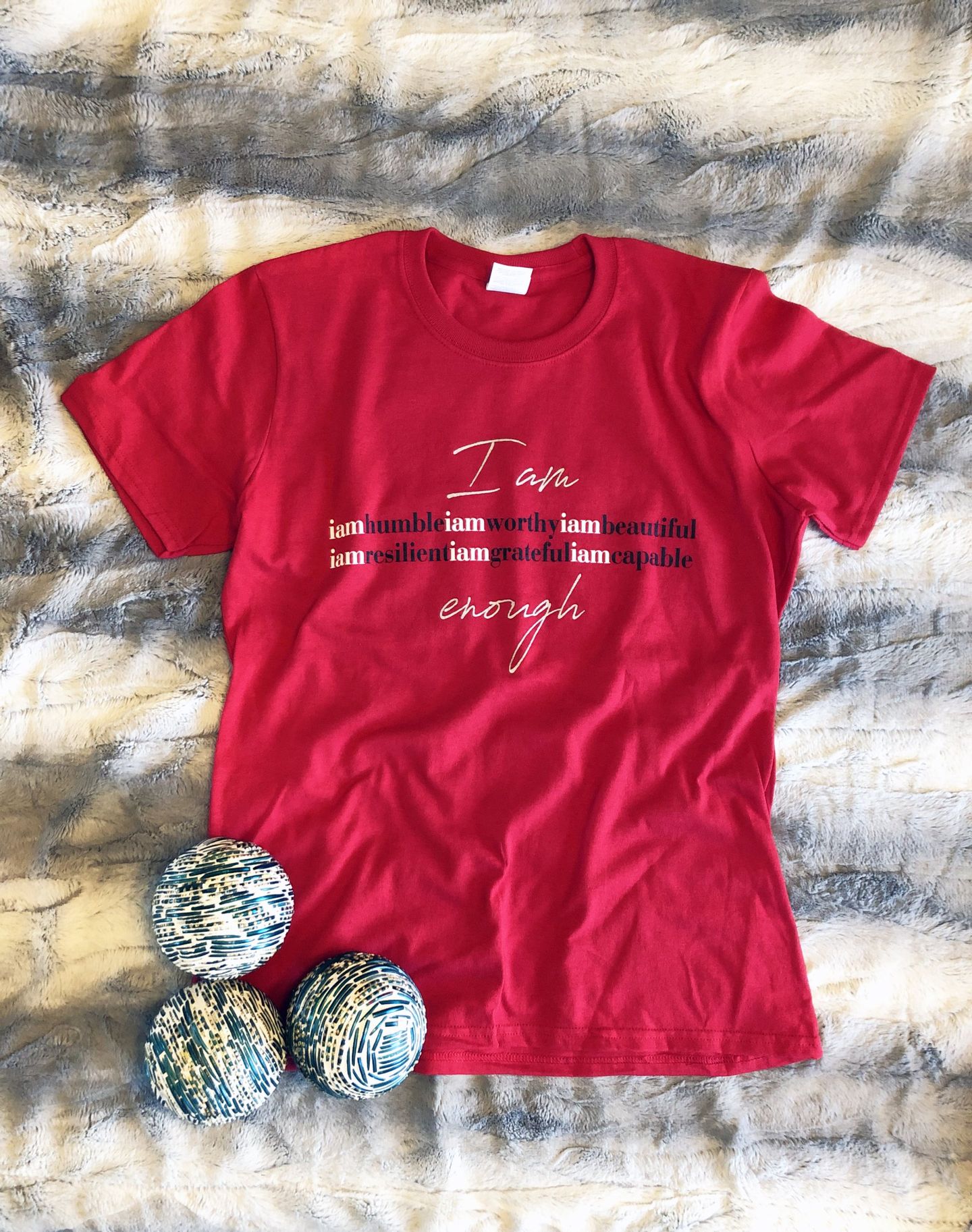 Available in Md, Lg, Xl RED women's tee,