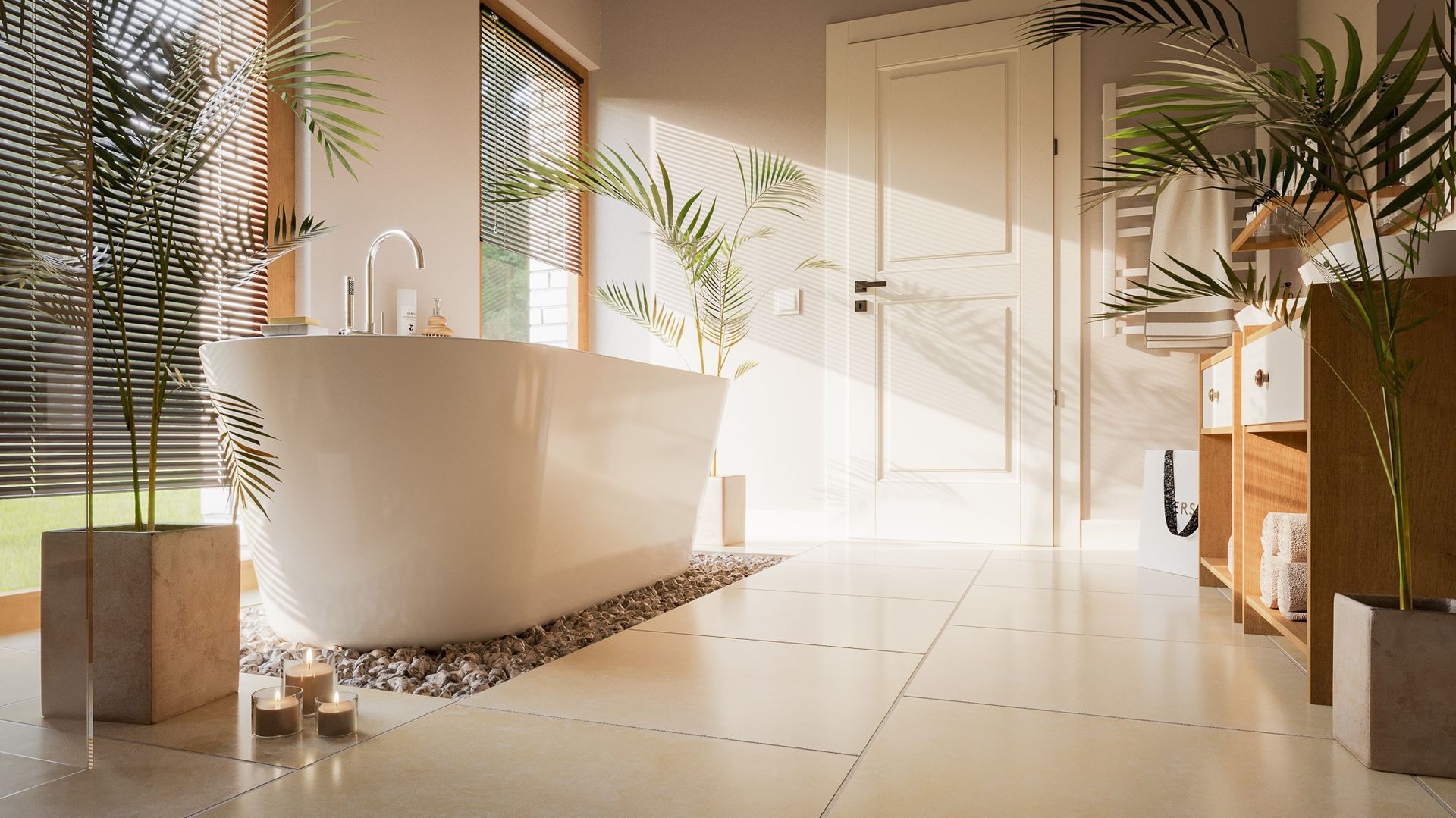 Innenraumvisualisiierung eines Badezimmers