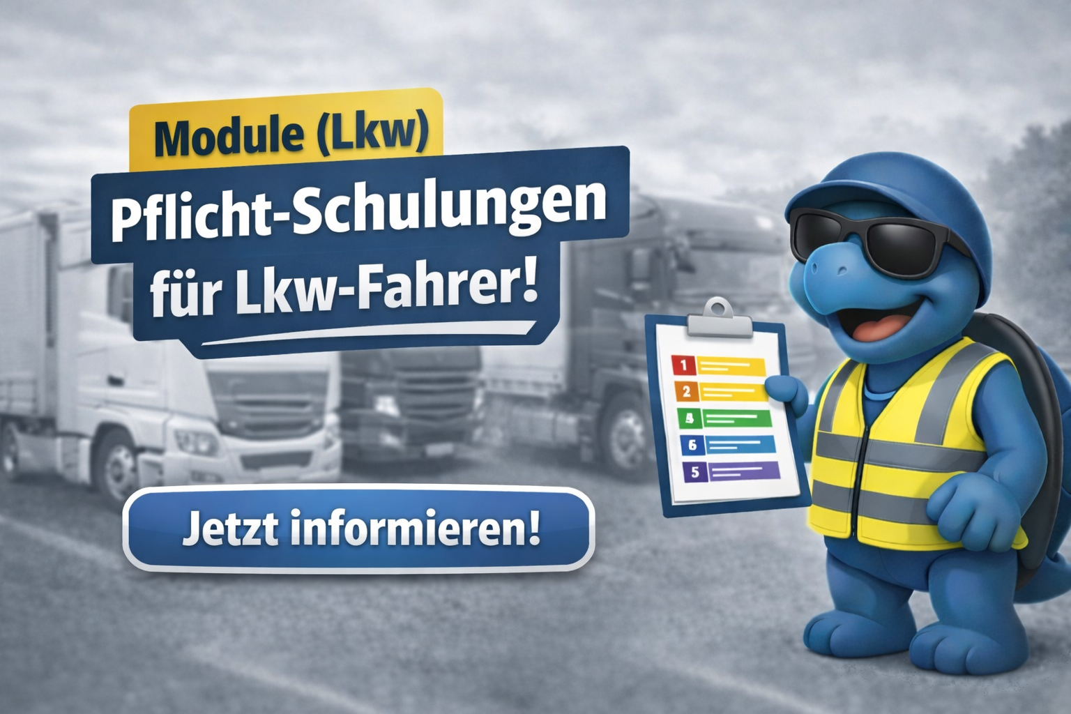 Module (Lkw) Pflicht-Schulung für Lkw-Fahrer! Jetzt informieren!