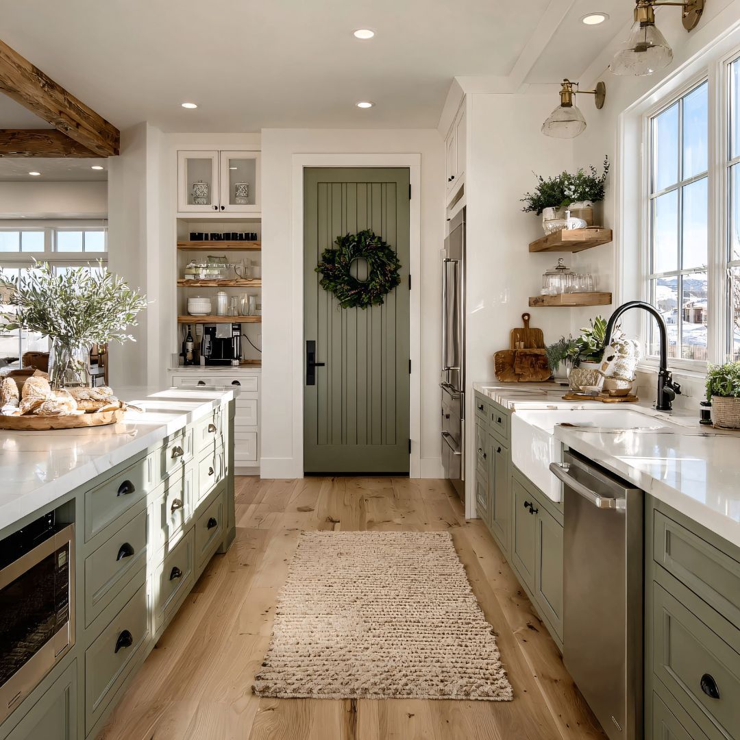 Modern winter kitchen remodel with updated cabinetry, improved layout, and natural lighting by KB Re
