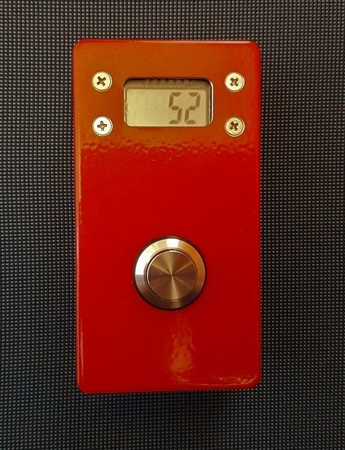 pulsadores acero inox contador manual