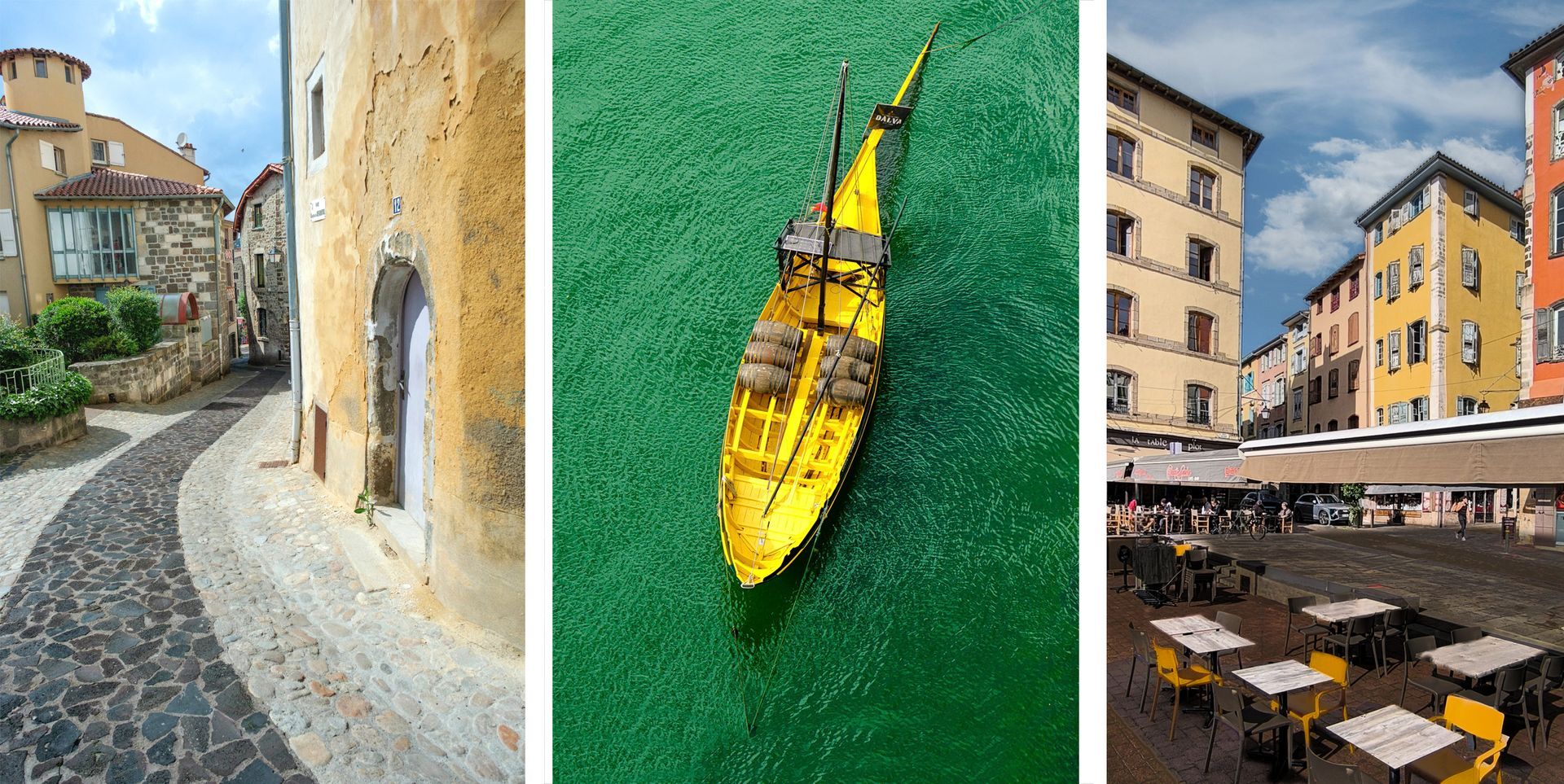 Photo Patrimoine Mondial Unesco le Puy En Velay, Place du Plot, Bateau Porto
