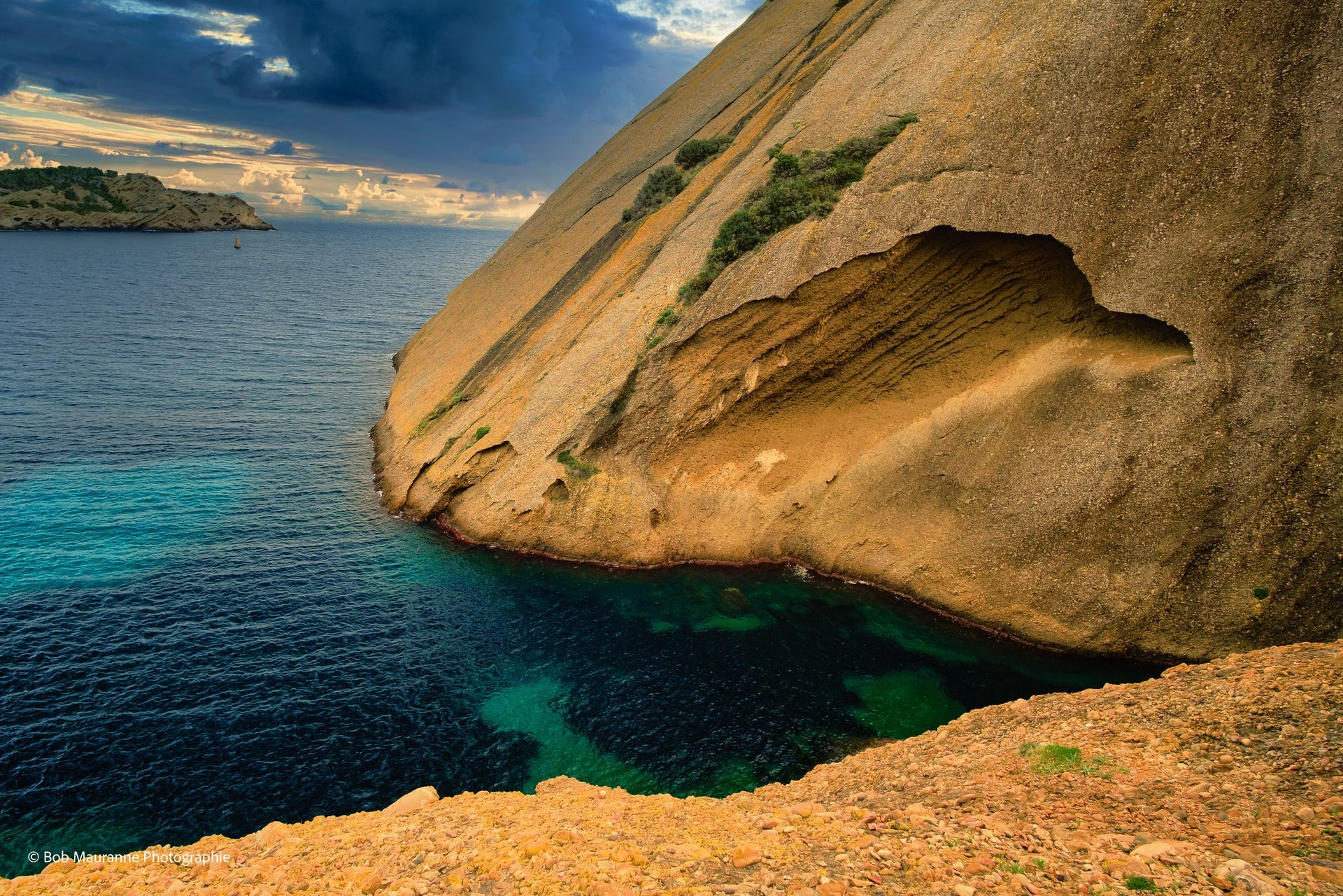 La Méditérannée vers Collioures. Photographe nature et paysages.