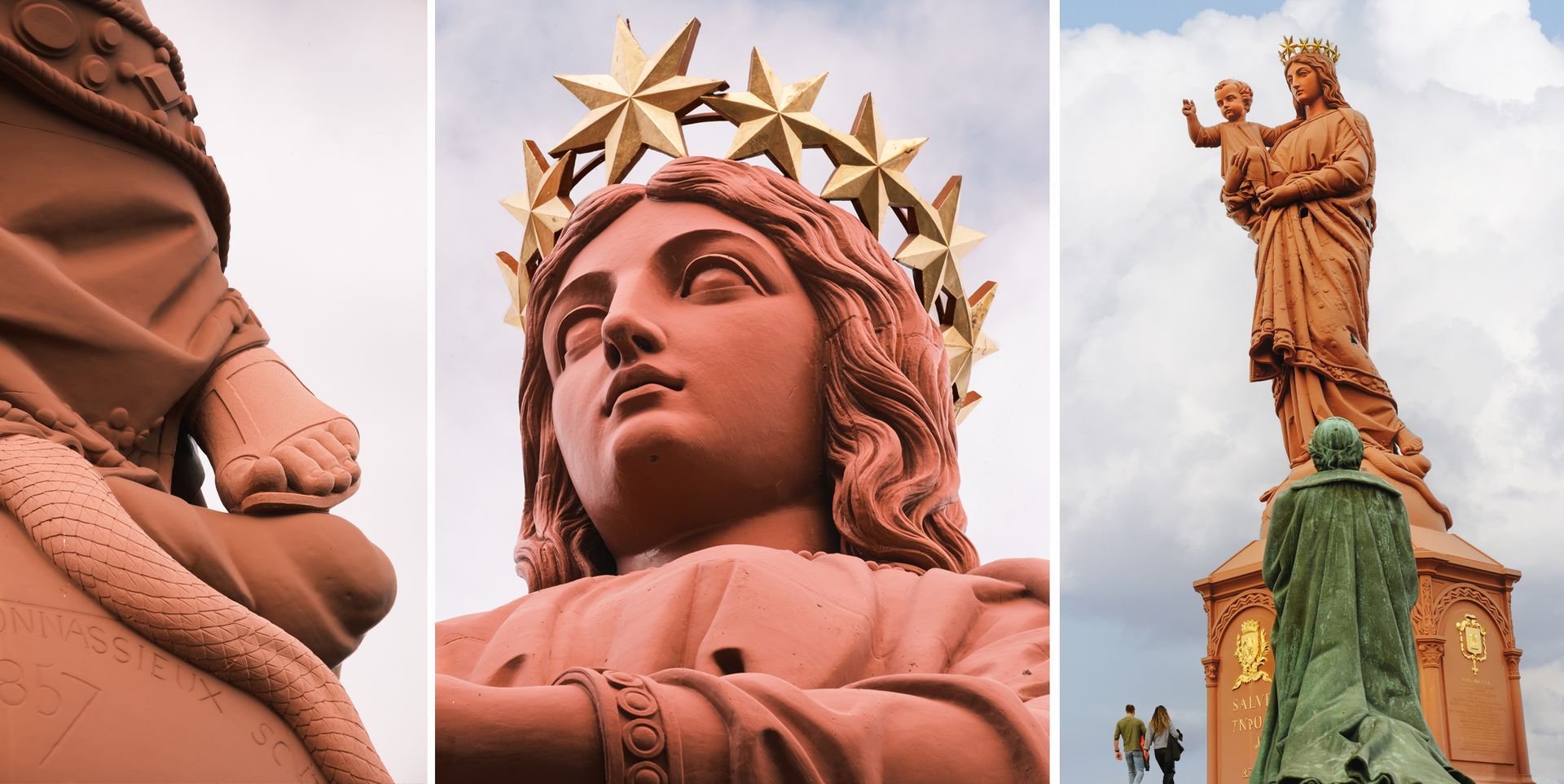Photo Statue Notre Dame de France. Centre historique, Moyen-Age, Puy-en-Velay, Haute Loire