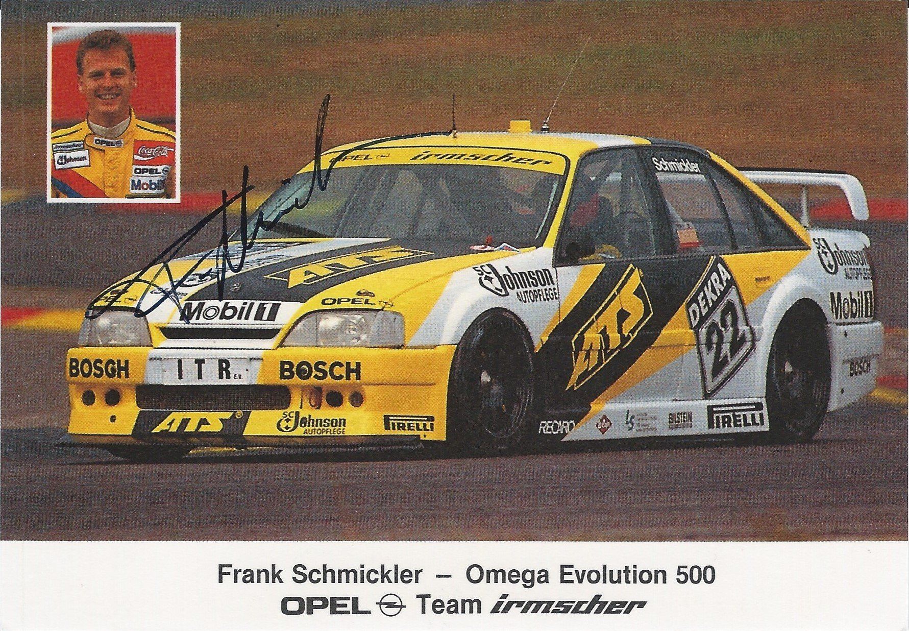 Autogramm Frank Schmickler Opel