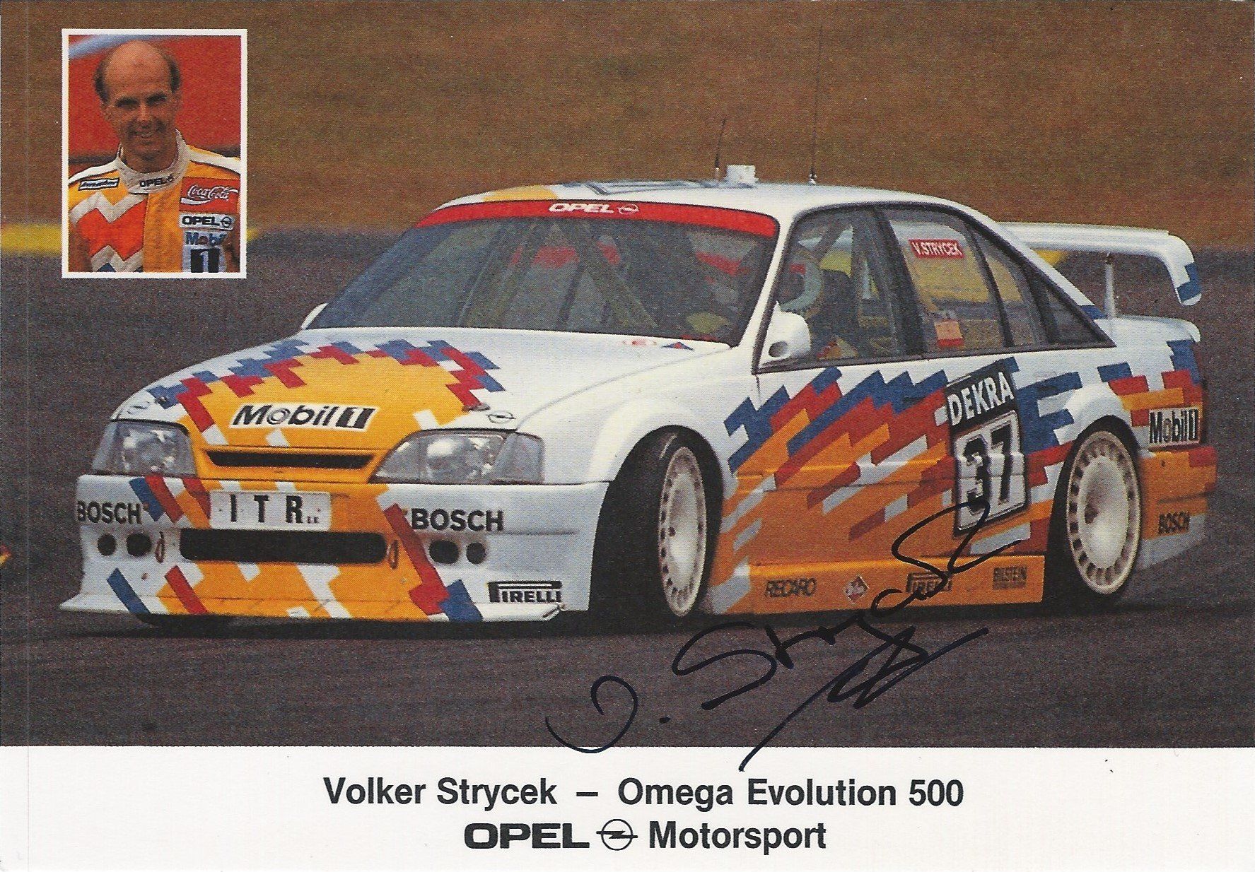Autogramm Volker Strycek Opel