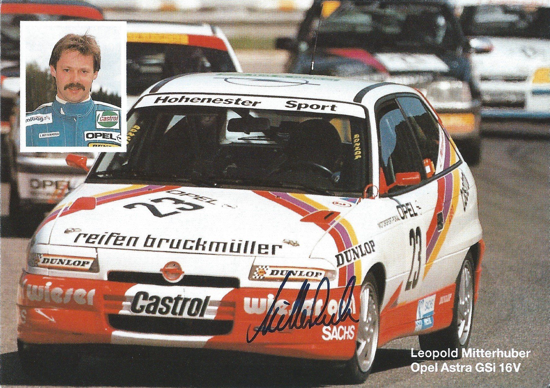Autogramm Leopold Mitterhuber Opel