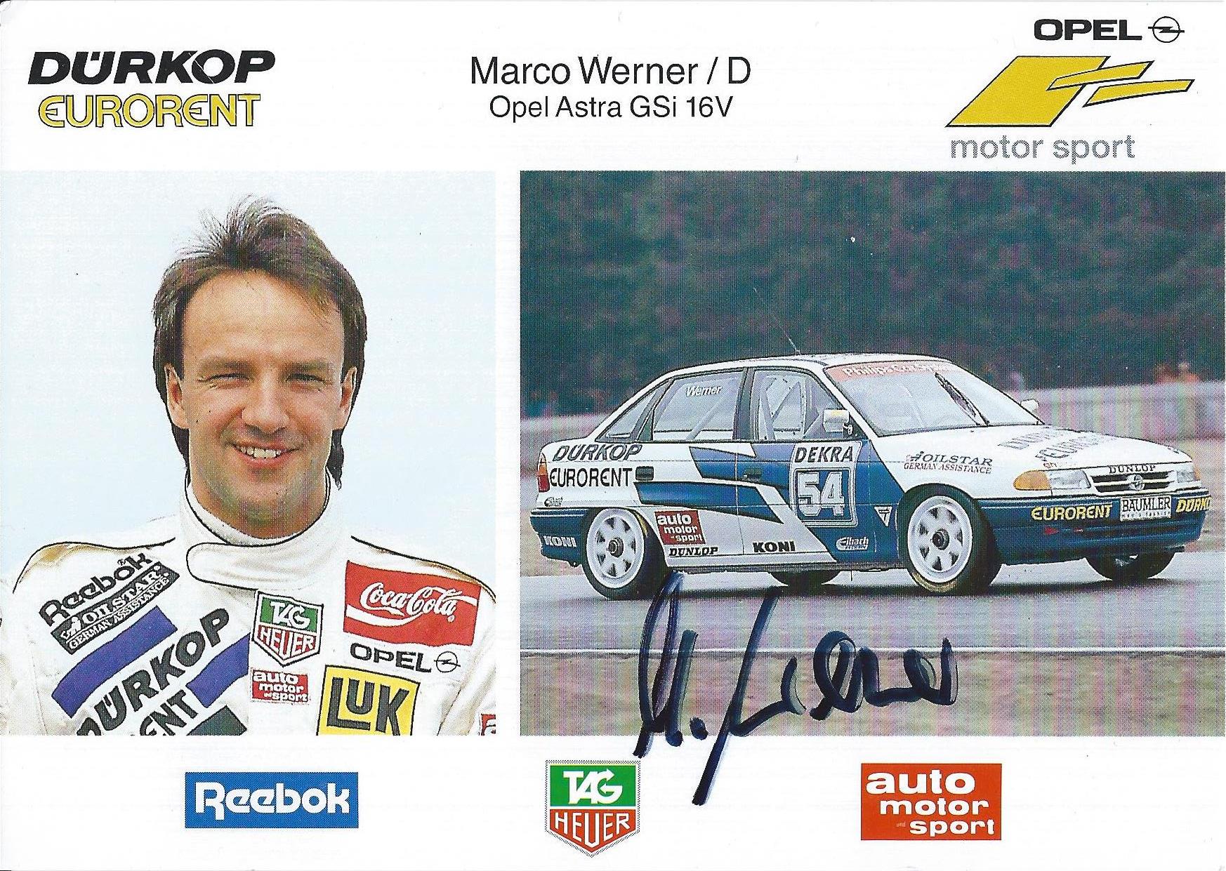 Autogramm Marco Werner Opel