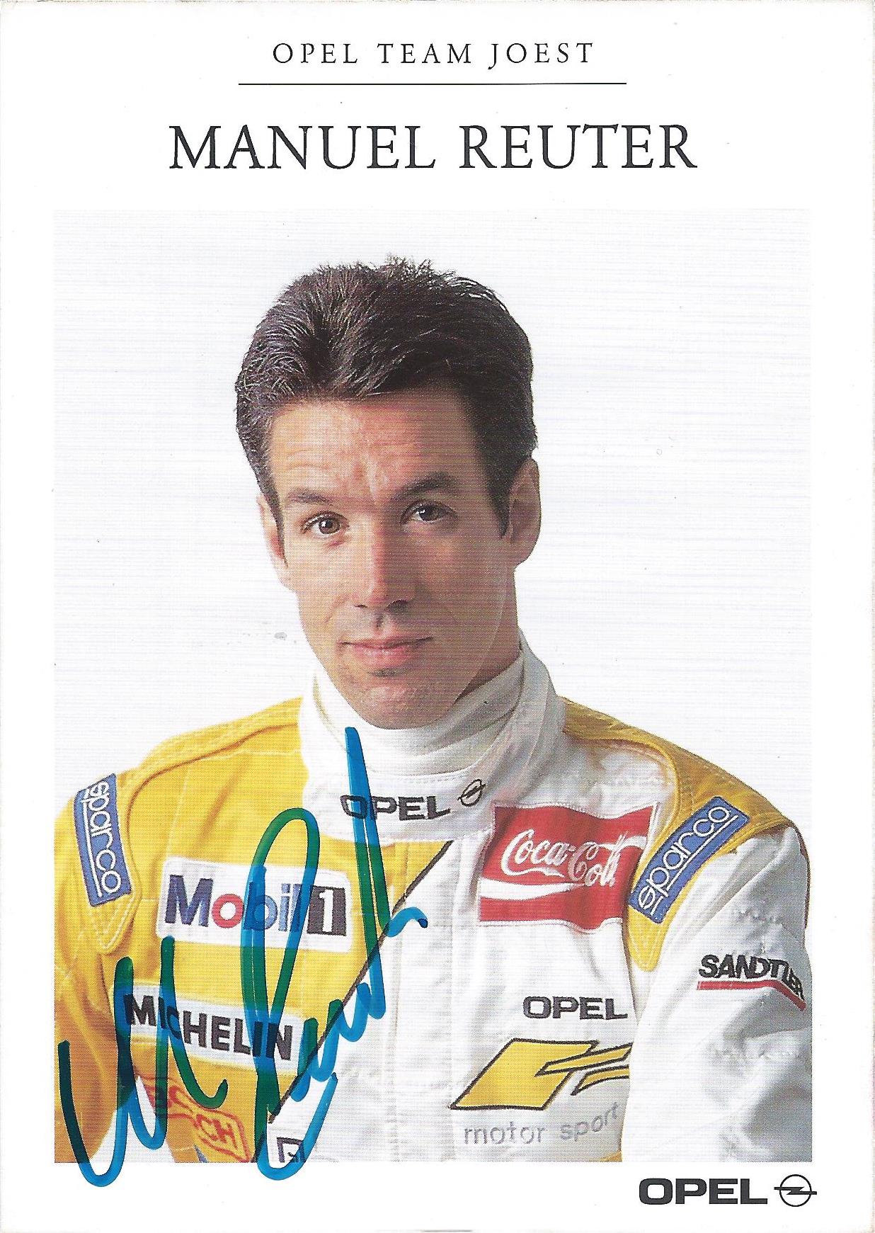Autogramm Manuel Reuter Opel