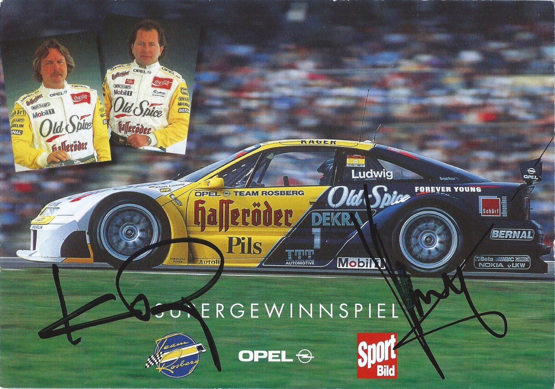 Autogramm Klaus Ludwig Opel