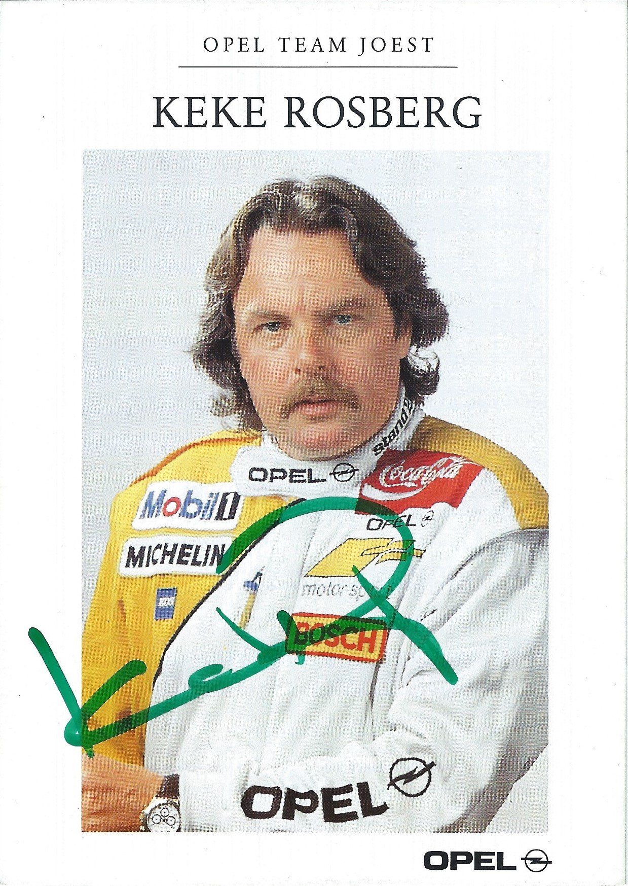 Autogramm Keke Rosberg Opel