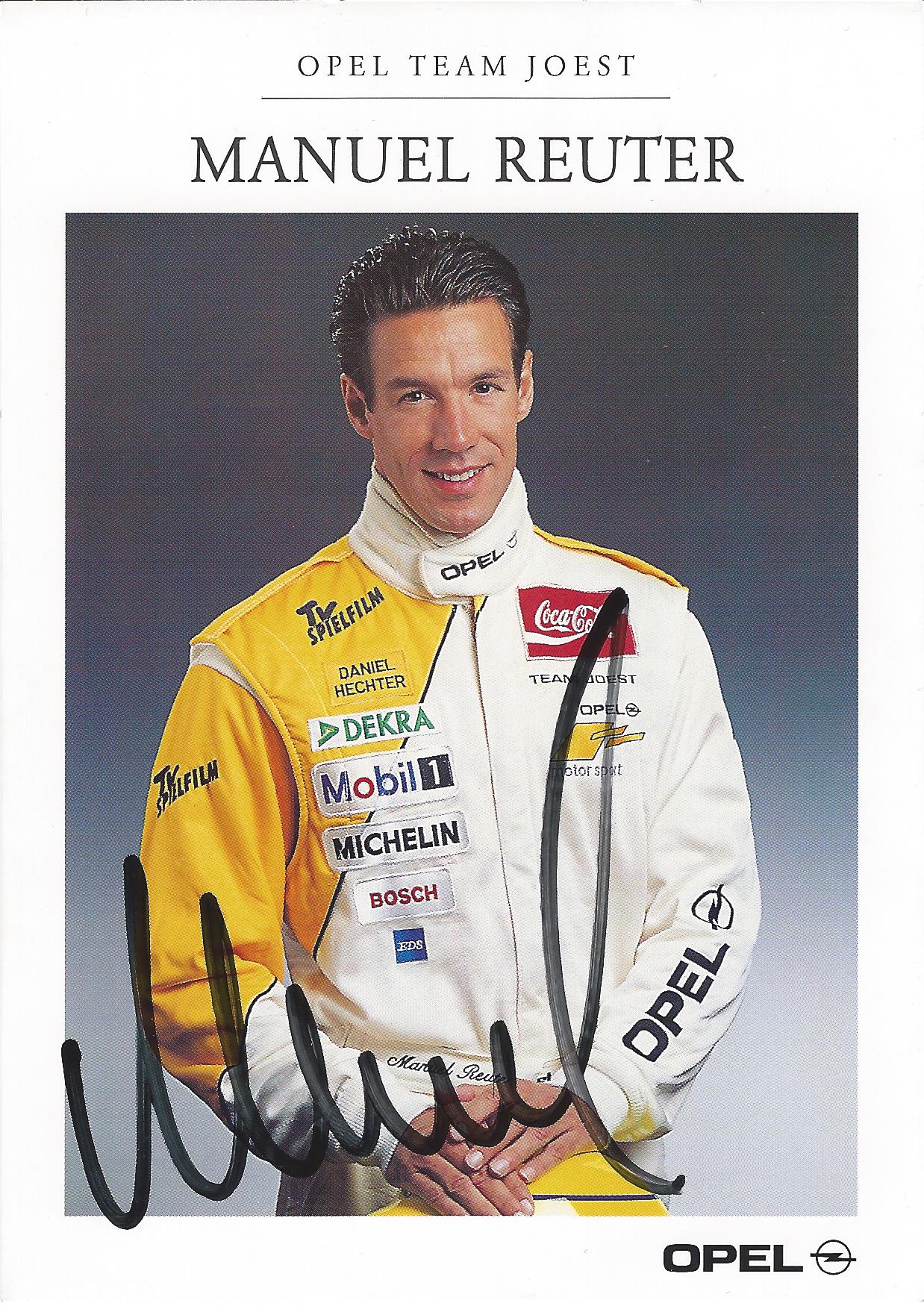 Autogramm Manuel Reuter Opel