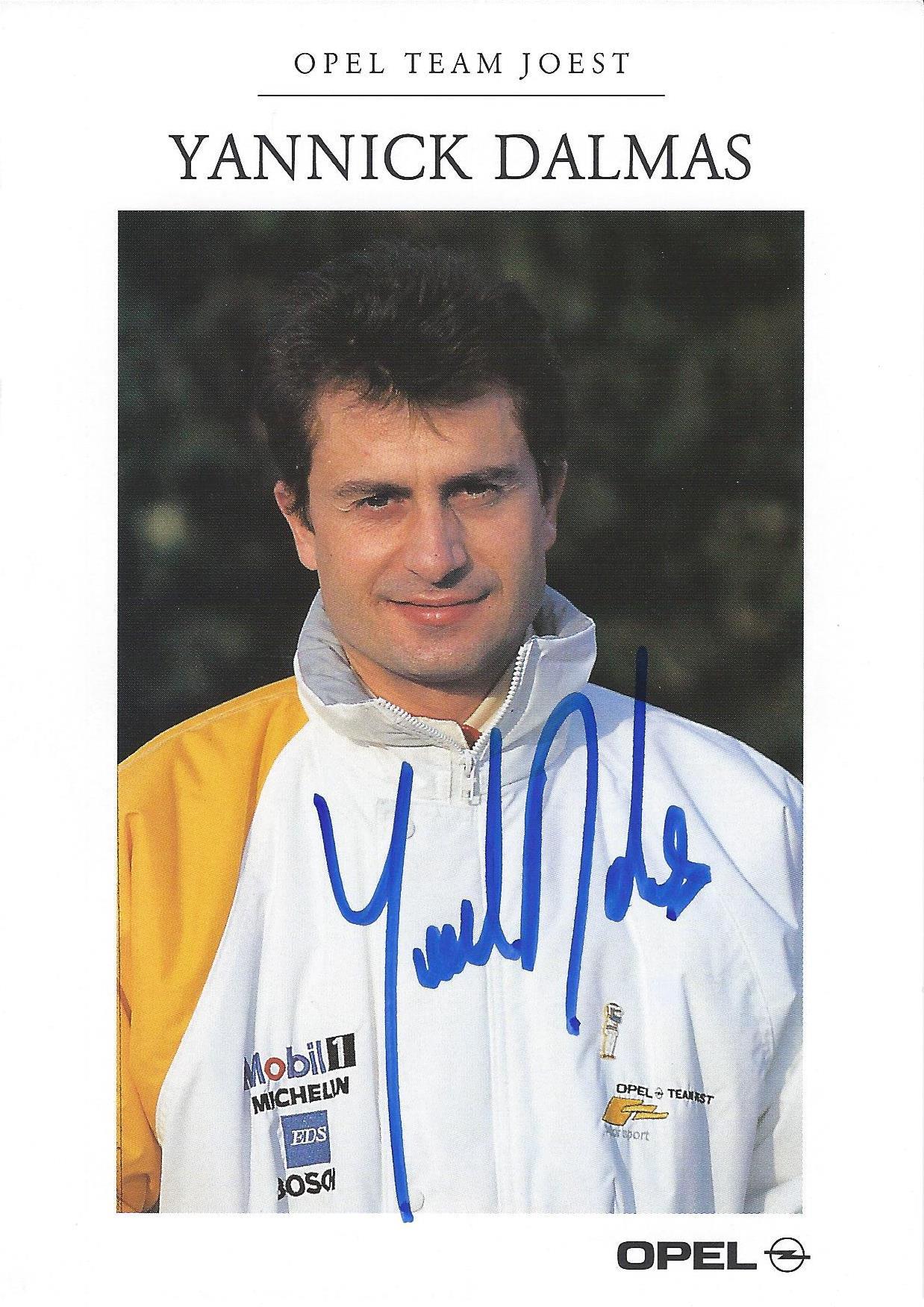 Autogramm Yannick Dalmas Opel
