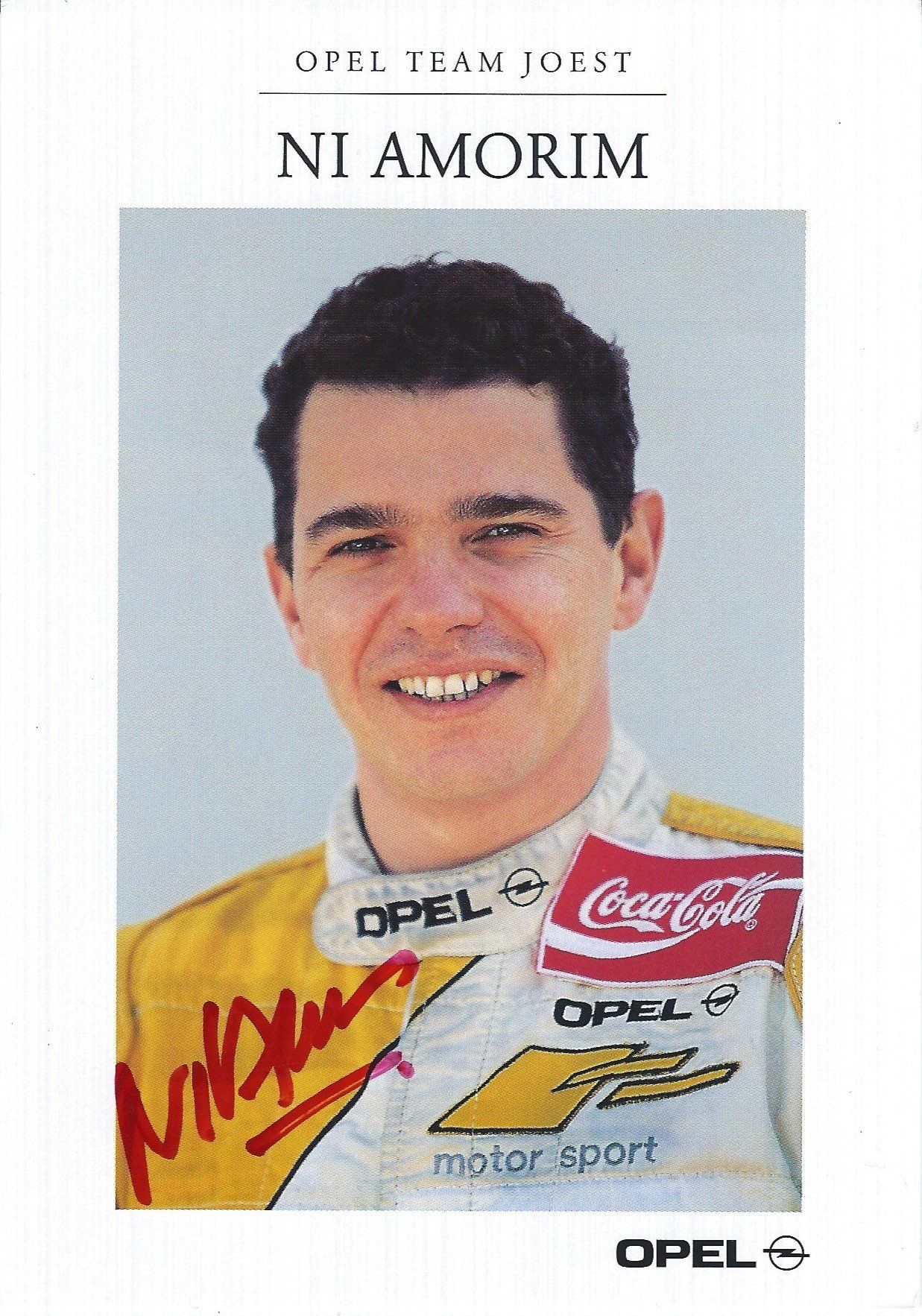 Autogramm Ni Amorim Opel