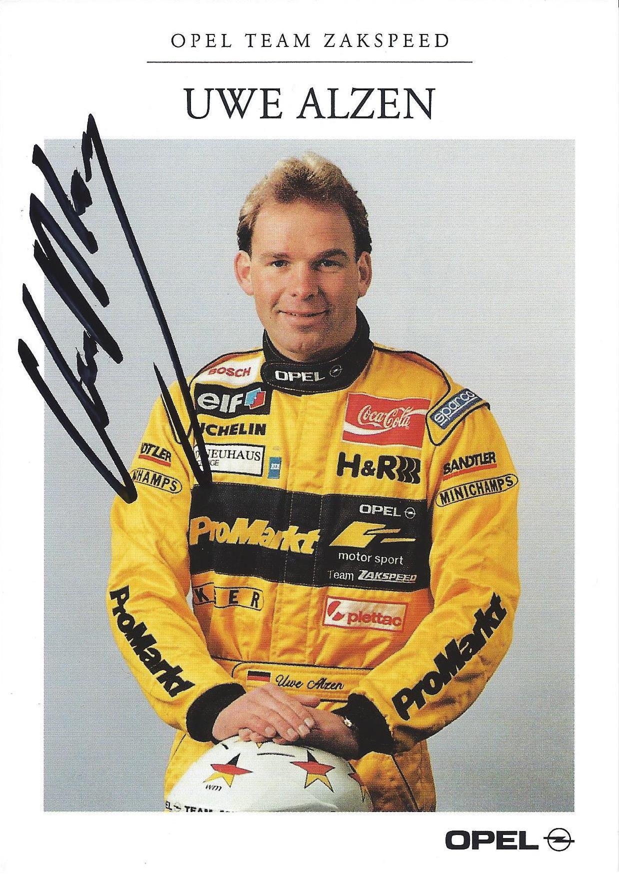 Autogramm Uwe Alzen Opel