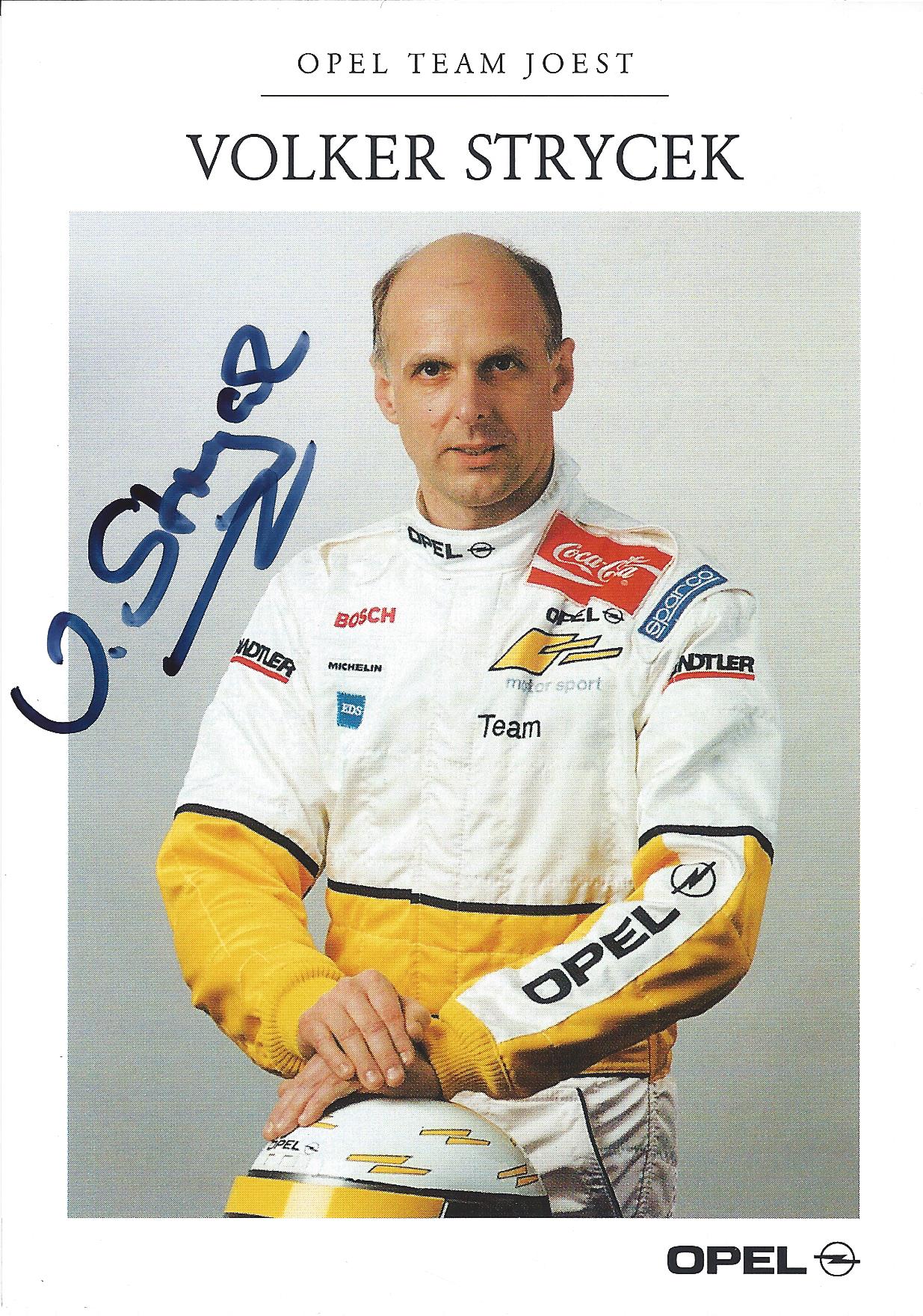 Autogramm Volker Strycek Opel
