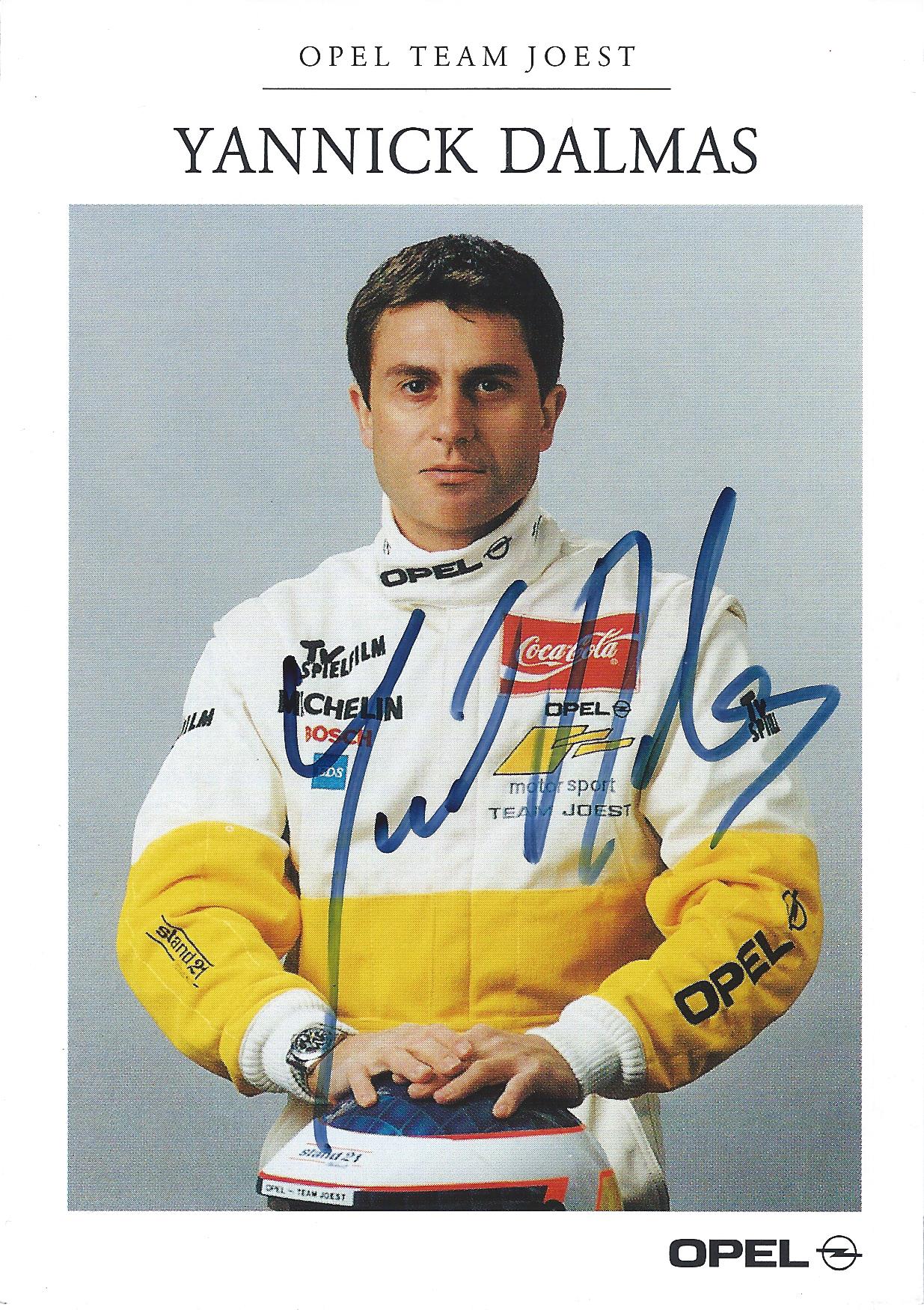 Autogramm Yannick Dalmas Opel