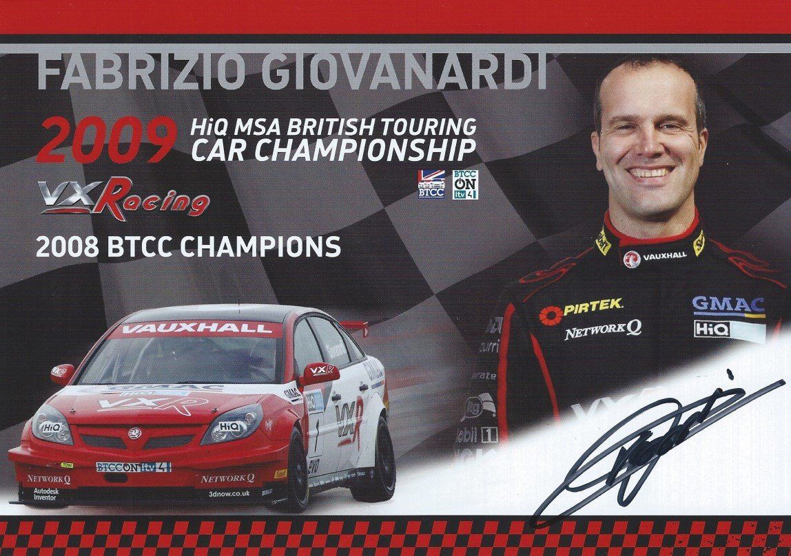 Autogramm Fabrizio Giovanardi Vauxhall