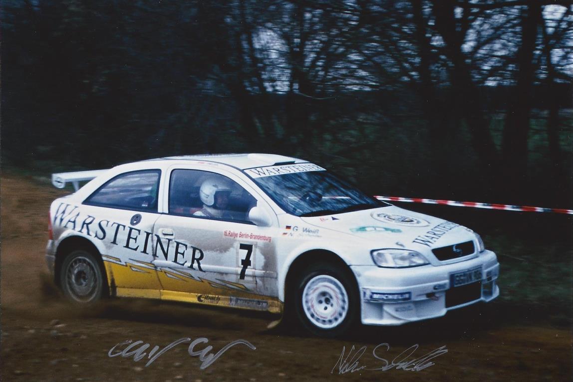 Autogramm Nikolaus Schelle und Gerhard Weiß Opel