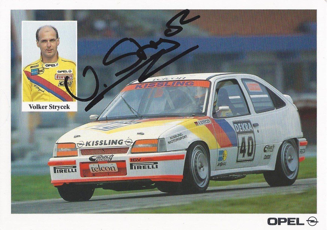 Autogramm Volker Strycek Opel