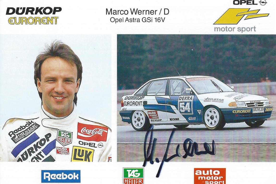 Autogramm Marco Werner Opel