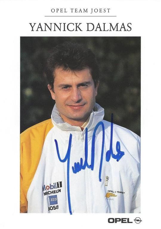 Autogramm Yannick Dalmas Opel
