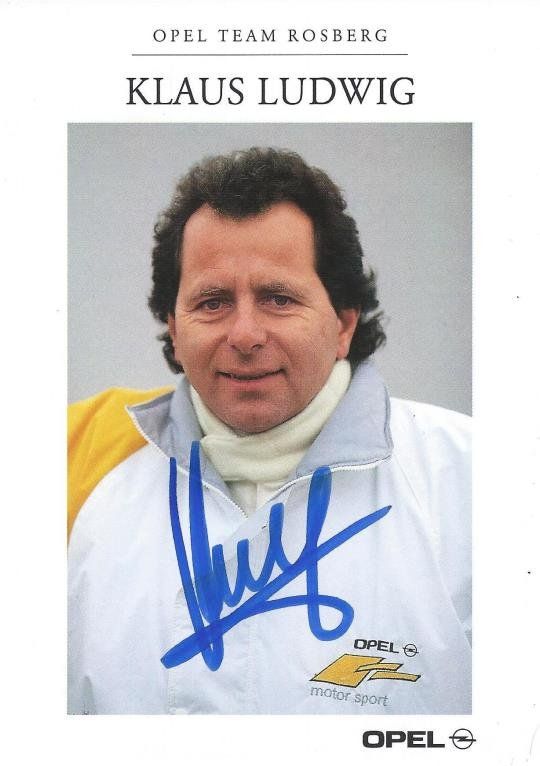 Autogramm Klaus Ludwig Opel