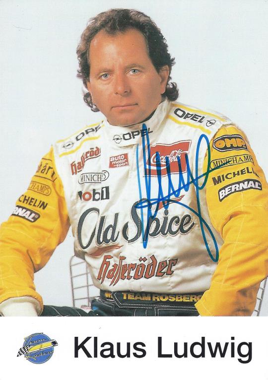 Autogramm Klaus Ludwig Opel