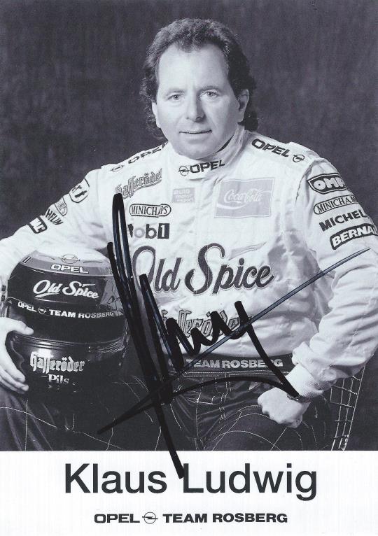 Autogramm Klaus Ludwig Opel