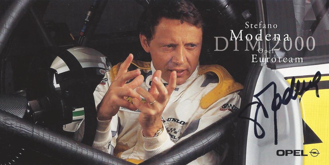 Autogramm Stefano Modena Opel